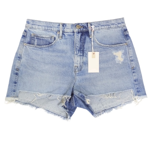 Good '90s Blue Denim Shorts (Size 14/32) - Good American - Picture 1 of 3